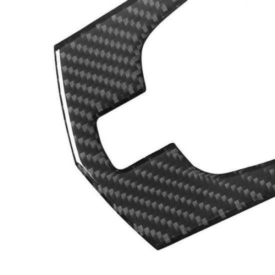 2Pcs For 2008-13 Cadillac CTS Carbon Fiber Interior Gear Shift Cover Trim