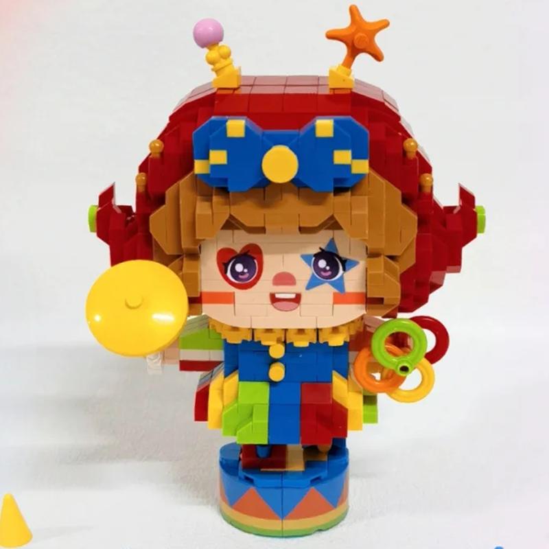 LOZ 8917 Amusement Park Circus Acrobat Clown Joker Ring Doll Model Mini Diamond Blocks Bricks Building Toy For Children No Box