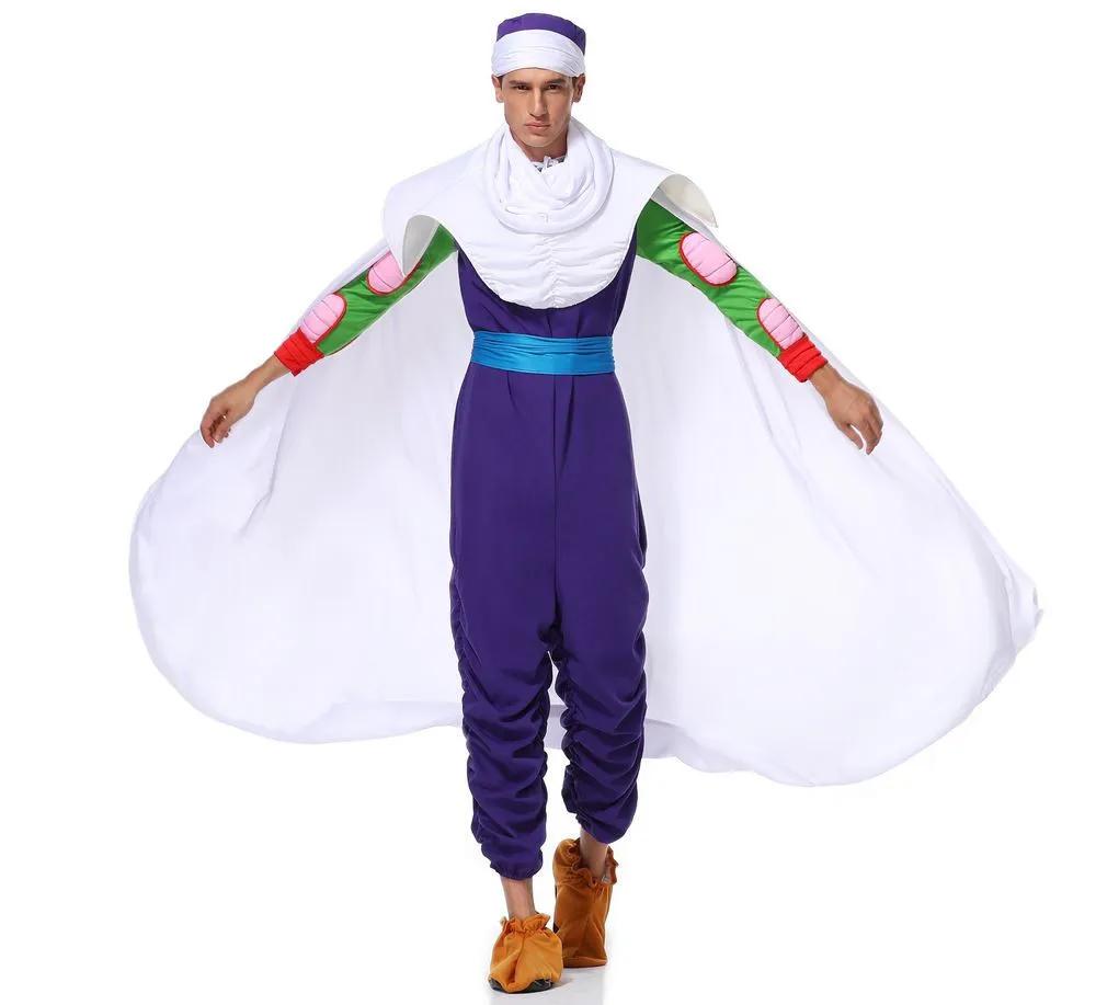 Anime Adult Suits Son Goku and Piccolo Cosplay Costume Son Anime Superheroes Jumpsuit Role Play Dress Up