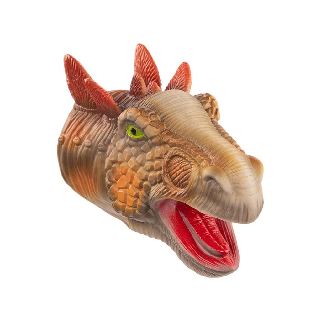 Soft Rubber Dinosaur Puppet Set Dilophosaurus Children's Hand Puppet Glove