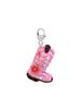 Oooho Western Cowboy Boots Key Ring - Tomato Pink