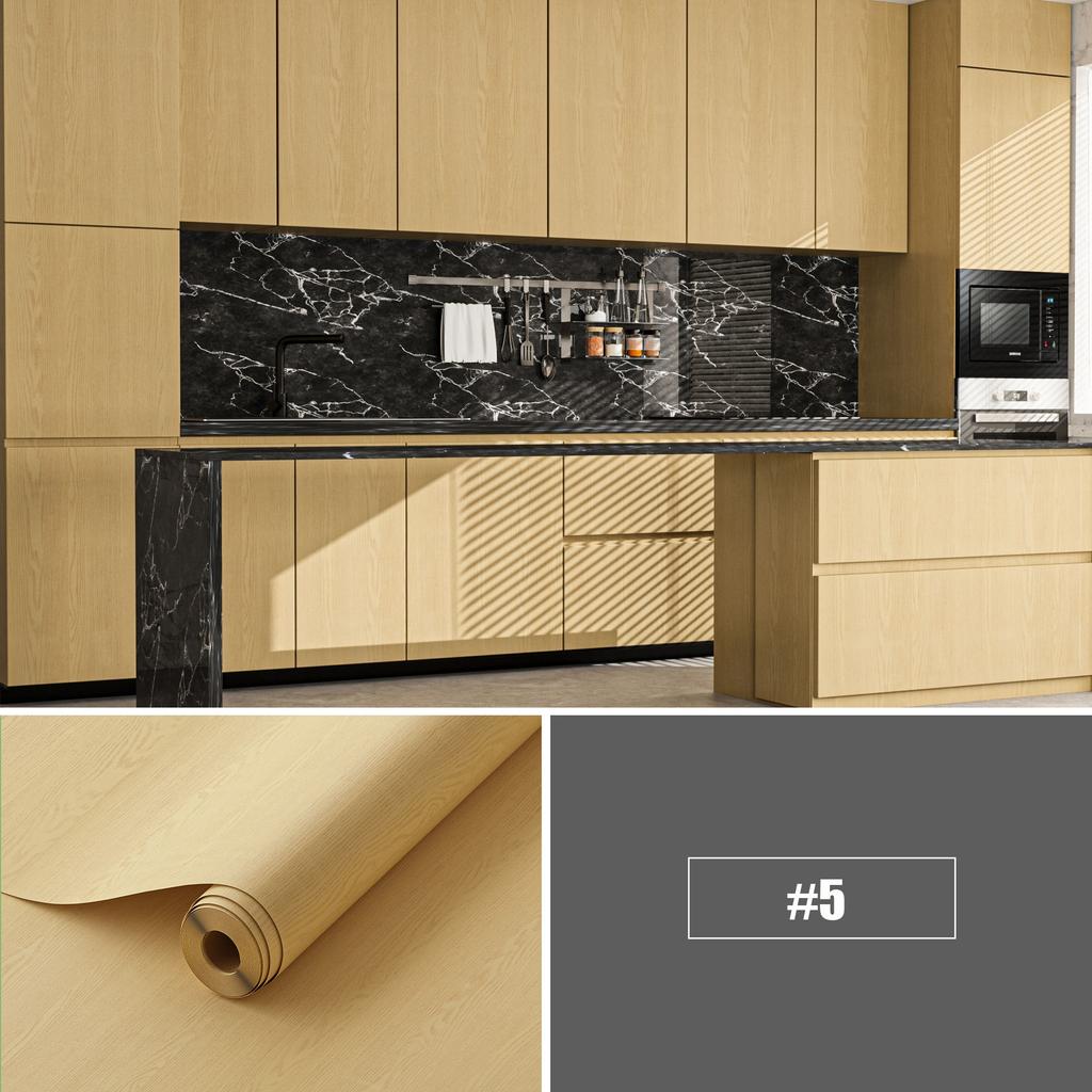 Adesivo Autoadesivo Effetto Legno Spesso Impermeabile Rivestimento per Ante di Armadi Pellicola per Ristrutturazione Mobili per Tavolo Scrivania Scaffale Makeover