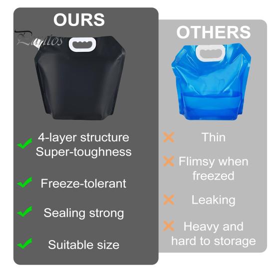 3 pezzi di sacchetti per il bagno di ghiaccio, borsa per l'acqua riutilizzabile per bagni di ghiaccio, sacchetti per stampi per ghiaccio portatili da 5 litri per la terapia di immersione a freddo, grandi stampi per ghiaccio, borse per l'idratazione per i muscoli