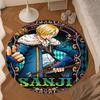 pirate Adventurous Journey Round Rug for Livingroom,Bedroom, Palyroom, Chair Rug, Area rug, Circle Carpet, Large Size Fan Christmas gift