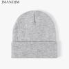 Disponibile Cappello a cuffia doppio ispessito caldo autunno e inverno cappello lavorato a maglia da donna semplice da uomo