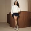 FILA Original Double Logo Solid Color Crew Neck Long Sleeve Sweatshirt Unisex sweatshirt F51U639201FWT