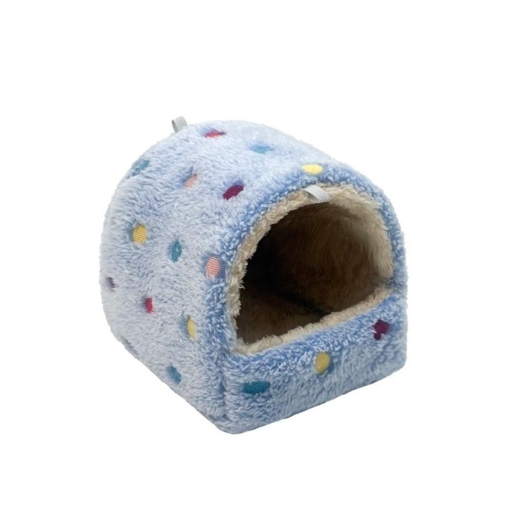 Coral Fleece Hanging Hamster Hammock Catoon Pattern Squirrel Cage Nest Hamster Hanging Cage Soft Comfortable Guinea Pig Nest