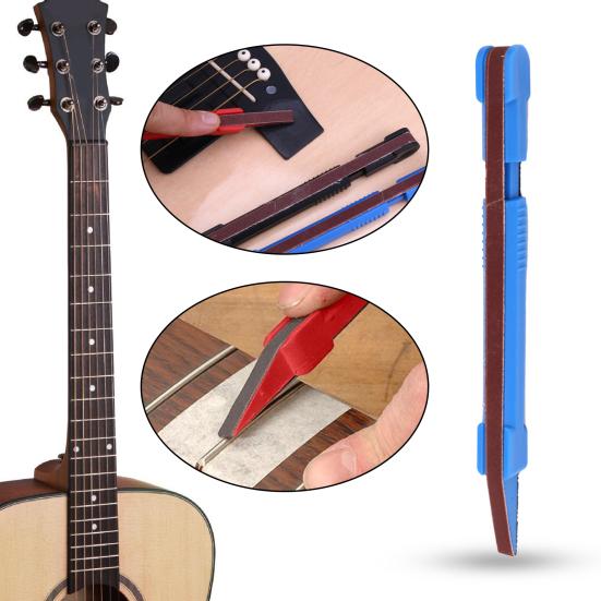 Fret Polishing Pen Solid Smoothing Surface Ergonomics Guitar Polish Pen Fret Dressing File Tool for Instrument