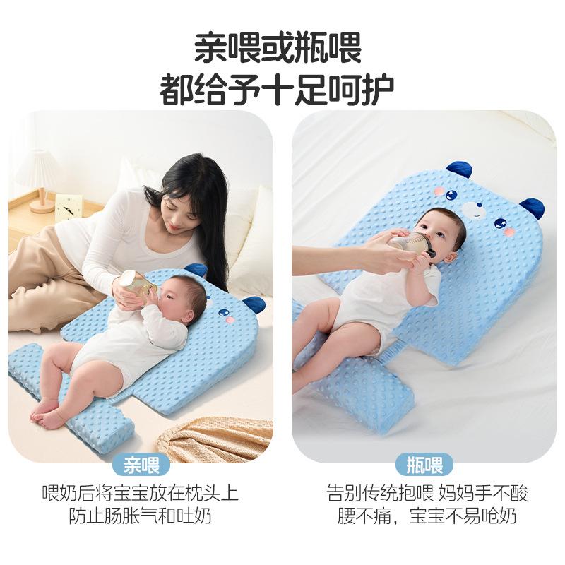 Baby anti-overflow milk choking slope cushion a Mattress-like baby pillow, reclining cushion, breastfeeding aid