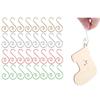 20pcs Christmas Ornament Hooks Metal S-shaped Hooks Holders For Christmas Tree Ball Pendant Hanging Decoration DIY Home Decor