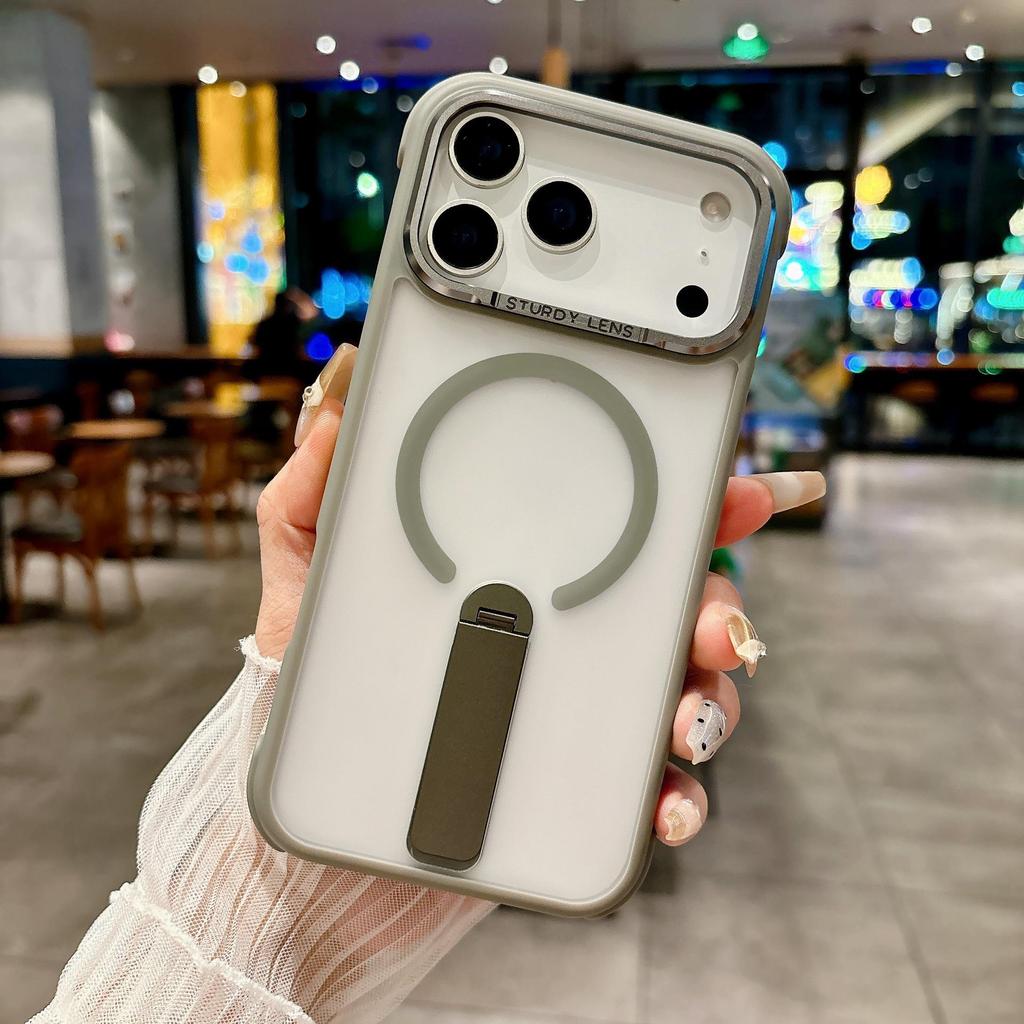 MagSafe Magnetic Bracket iPhone 17 Pro Max Case, Drop-Proof, Compatible with Apple 16/15 Pro