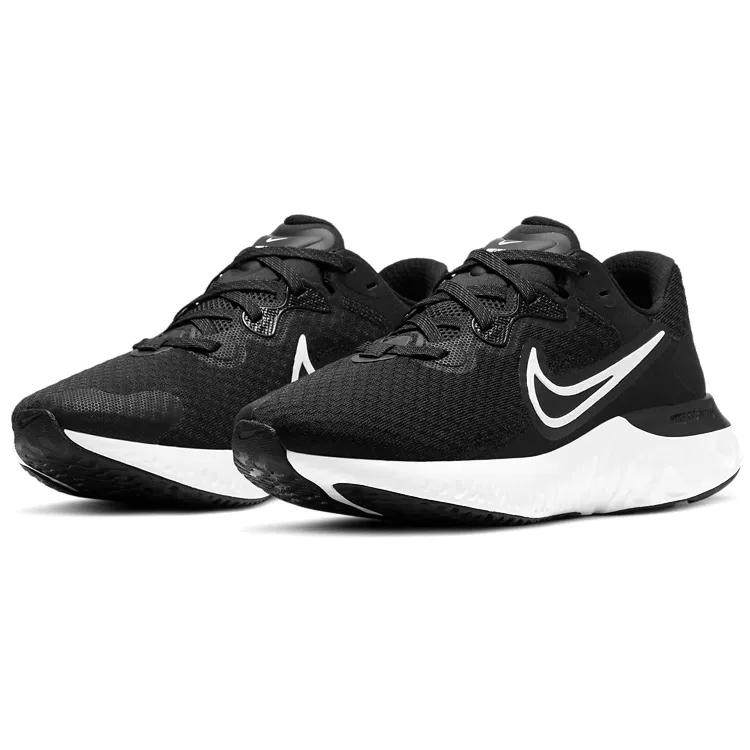Nike Womens Renew Run 2 'Black White' (women's sizes) Black / Dark Smoke Grey / White Running Shoes CU3505 005