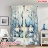 2pcs 2D Flat Printing Merry Christmas Curtains Christmas Gnomes Winter Snow_a Digital Printed Polyester Drapes Family Party for