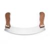 Stainless Steel Rocking Double Blade Nougat Cutter Bakery Tool with Dual Handles Manual Kitchen Knife