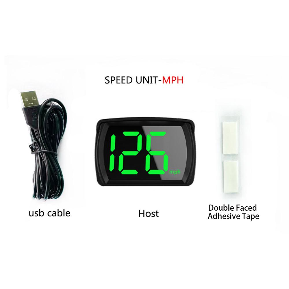 

GPS HUD M22 Автомобильный смарт-универсальный цифровой спидометр MPH Kmh Head up Display Большой шрифт-проектор на лобовом стекле Сигнализация превышения скорости