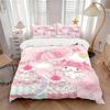 3pcs Cartoon My Melody Print Cover Set Ultra Soft, Breathable, and Comfortable Bedding with Stylish Design for Bedroom and Guest Room Decor 1 Cov