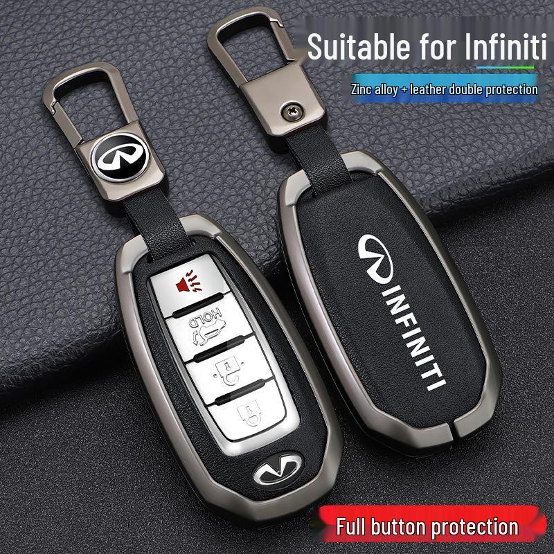 Infiniti Key Case for Q50L, QX50, QX55, QX60, Q70L, G25, FX35 - Men's Car Key Shell with Buckle
