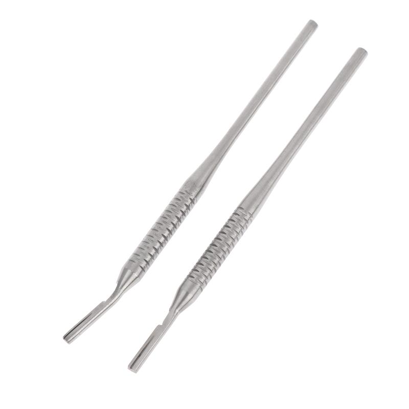 1/2 Stück Premium Edelstahl Dental-Skalpellgriff für Klinge Nr. 3 - Professionelles Oralchirurgie-Instrument für Zahnärzte