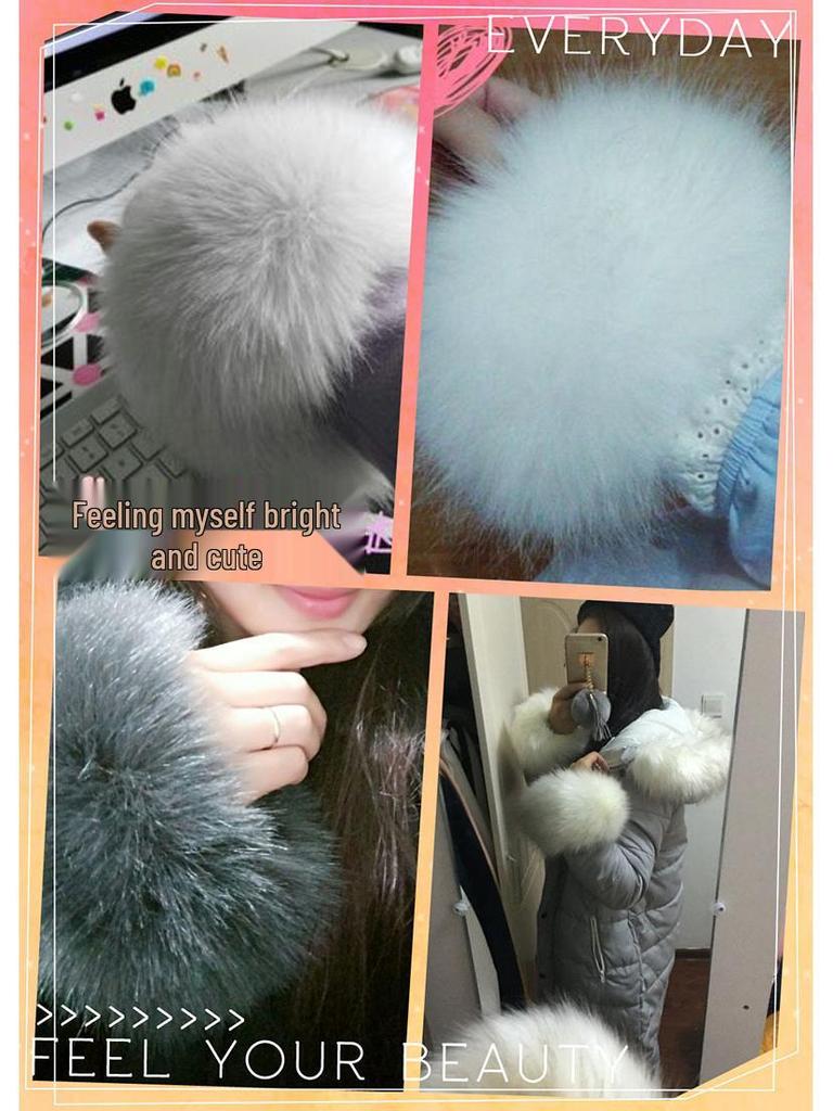 Women's Fluffy Faux Fur Wristband & Cuff Sleevelets