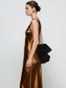 Elegant Satin Slim-Fit U-Neck Sleeveless Dress for Seaside Vacations
