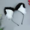 Plush Cats Ears Headbands Anime Costume Headwear Lovely Animal Ear Hair Hoop for Parties Weddings Cosplay