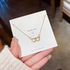 Heart-to-Heart Clavicle Choker: High-End Versatile Pendant for Fashionable Women