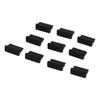 20 Pcs 13 X 5 X 8mm USB Female Port Cover Caps Black USB Port Plugs Dust Cover