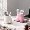 Pen Holder Cute Butt Shape Desktop Organizer Healing Atmosphere Storage Box for Pens Makeup Brushes Office Supplies