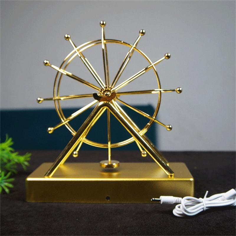 Macchina del Moto Perpetuo Elettrica Ruota Panoramica Bilancia Giocattolo da Scrivania Ornamento Decorativo Kinetiche Opere d'Arte per Arredamento Casa