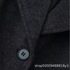 Womens Long Wool Blend Coat With 3-Button Oversized Fit Notched Lapel Street Style Winter Outerwear