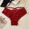 Fashion Bow Lace Flower Panties Low Waist Hollow Lace Mesh Briefs Transparent French Style Briefs Gifts