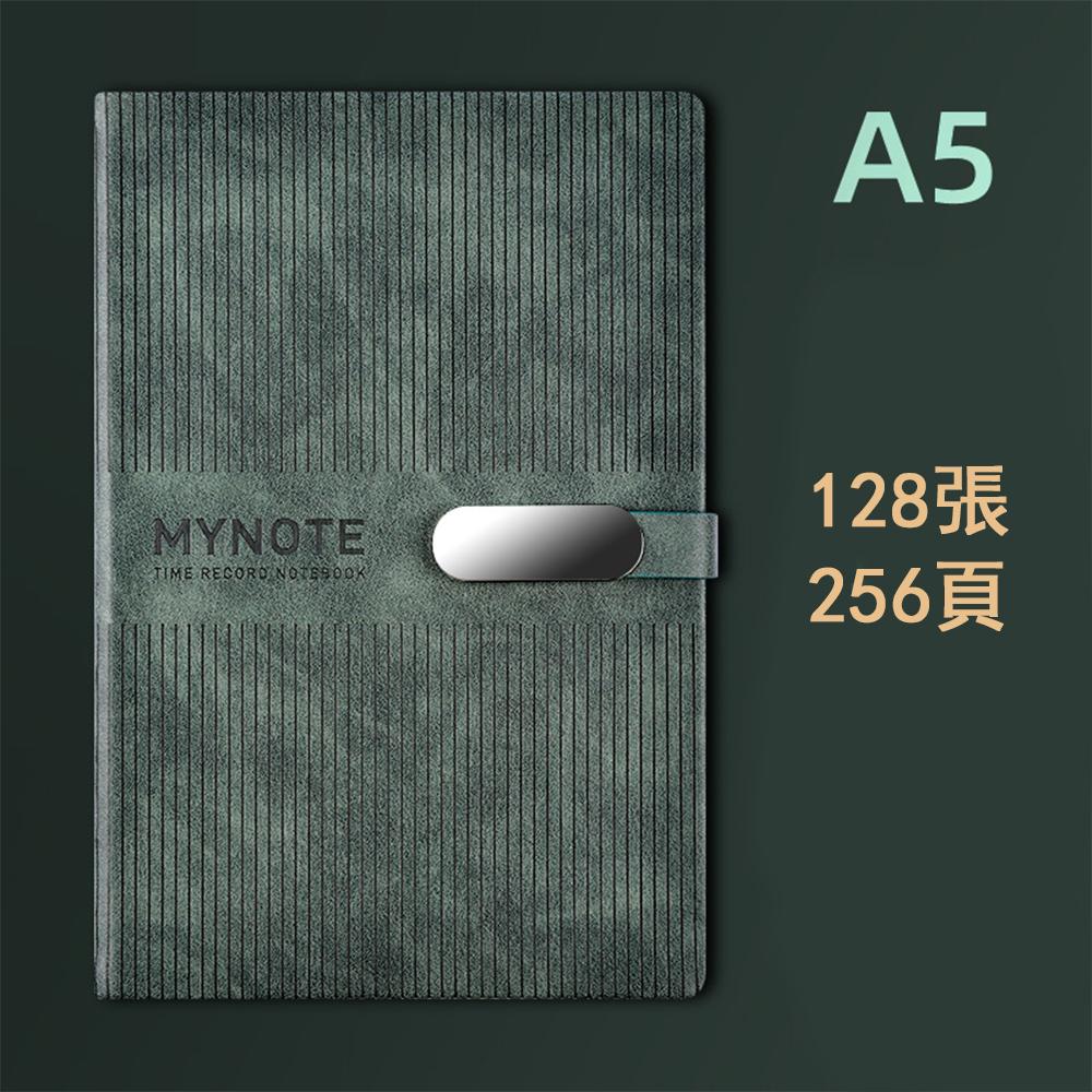 (Logo Can Be Engraved) A5 Buckle Business Leather Notebook, Student Notepad, Meeting Minutes, Diary, Subject Notebook