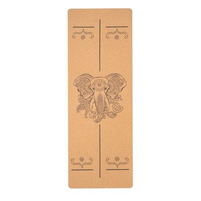 Mantarlı Kauçuk Yoga Matı Genişletilmiş Fitness Egzersiz Matı Kaymaz Yoga Matı Yoga Matı
