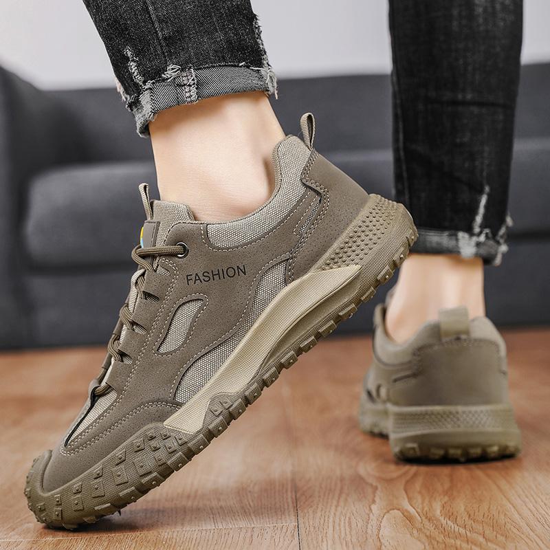 Work shoes summer new breathable men's casual sports shoes soft-soled non-slip labour insurance shoes youth outdoor running shoe