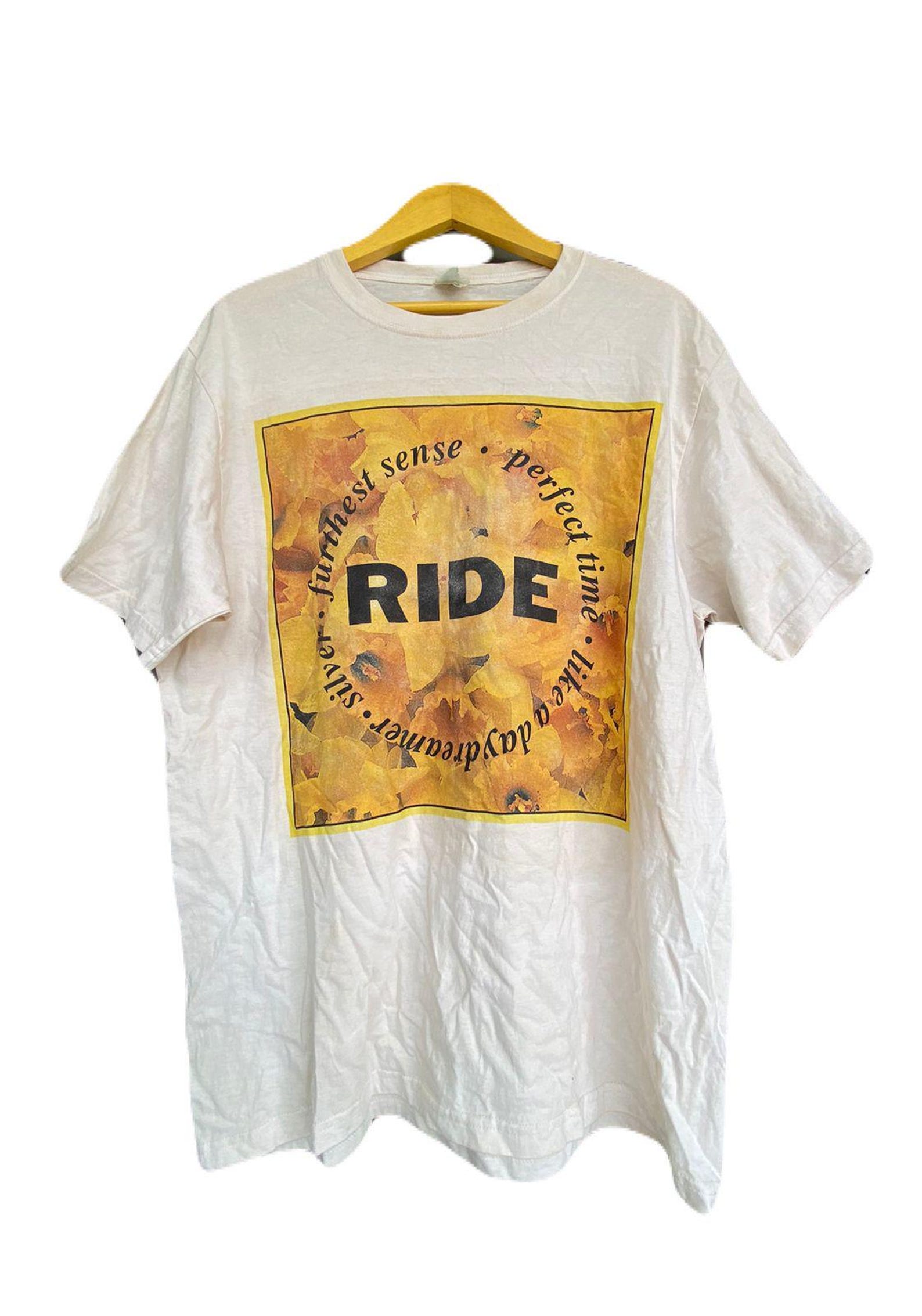 Ride Band Tee - Shoegaze Indie - Vintage T-Shirt L
