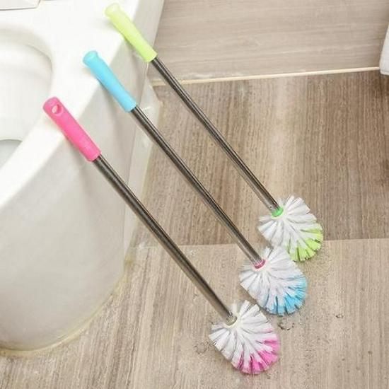 Stainless Steel Long Handle Toilet Brush Set
