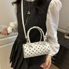2025 new Korean handbag small bag bag women's high-value polka dot niche pillow bag single shoulder messenger bag