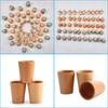 Toddlers Montessori Material Sorter Sensory Toys Wooden Mushroom Pine Cones Blocks Clip Cup Bowl Fine Motor Skill Teaching Aids