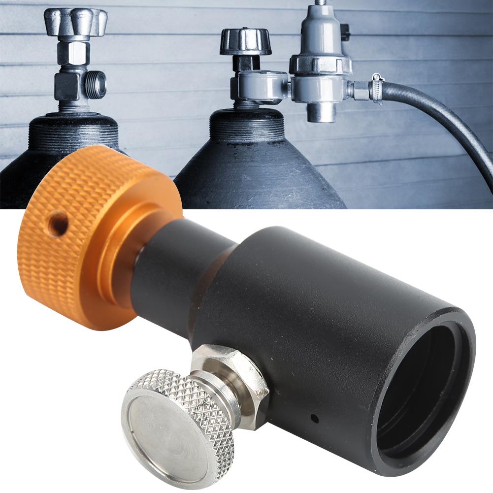 Conector Adaptador CO2 TR21-4 com Válvula de Liberação Enchimento Rápido Água com Gás para
