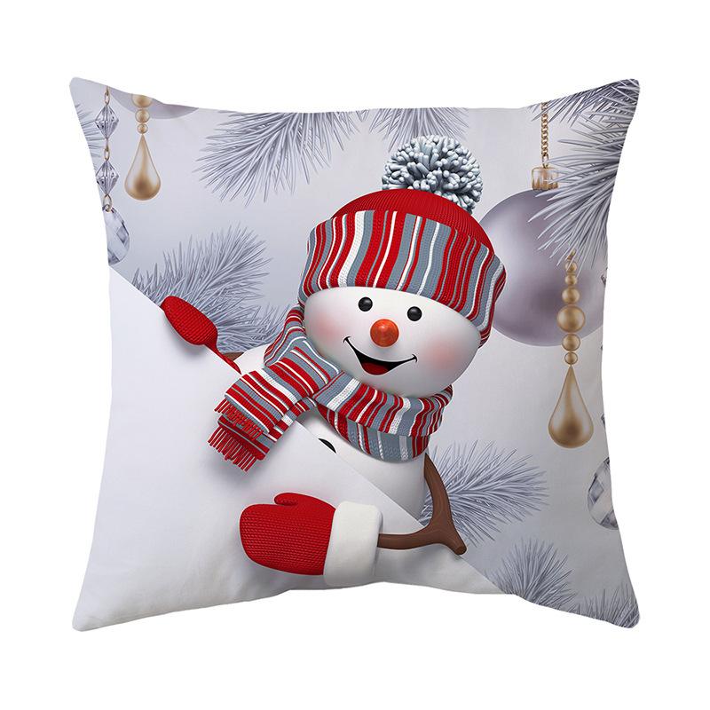 Christmas Atmosphere Home Pillow Cushion Cover Holiday Gift Nap Sofa Car Gift Pillow