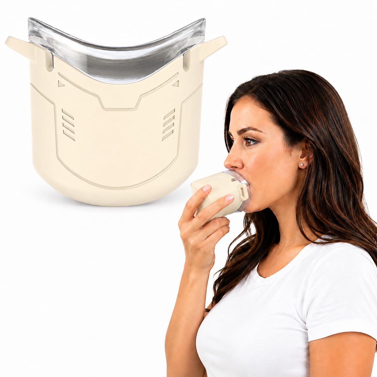 Vocal Dampener for Singers, Liquid Silicone Voice Dampener Mask, Portable Sound Dampening Device for Singing Practice, Warm-Ups, Speaking, Actors