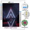 Beliebte 5D Diy Kreuzstich CyberPunk Geometrische Ästhetik Malerei Vollbohrer Kreuzstich Bastelset Wandaufkleber Home Decor