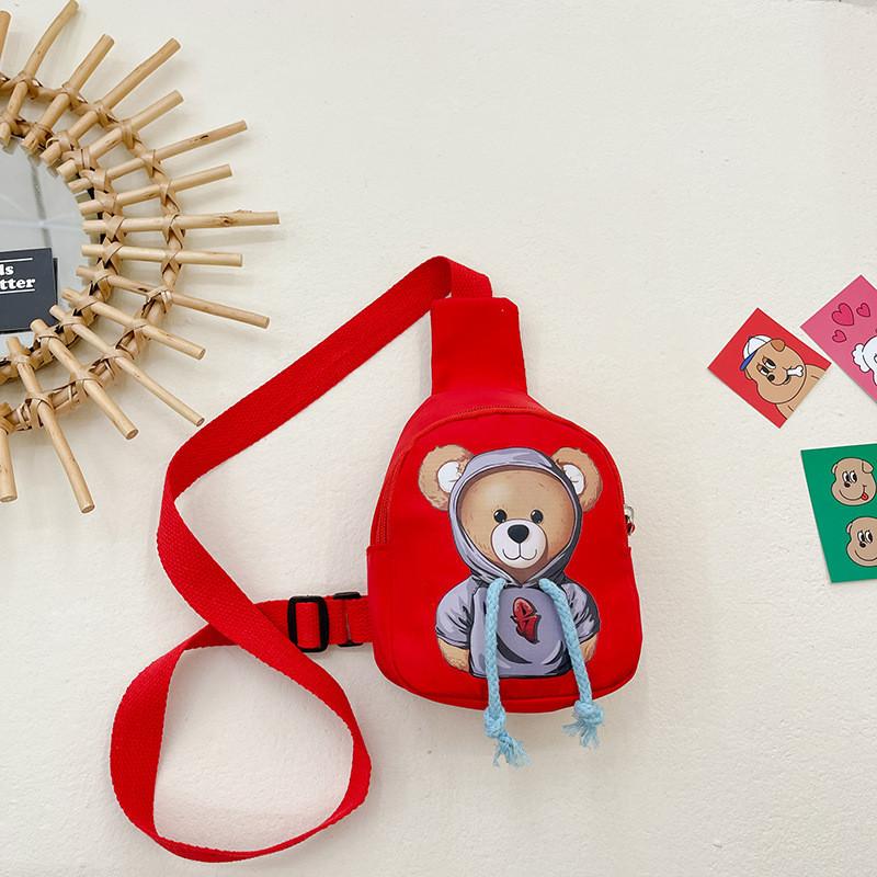 Adorable Bear Toddler Crossbody Bag Cute Kids Chest Bag Small Coin Pouch