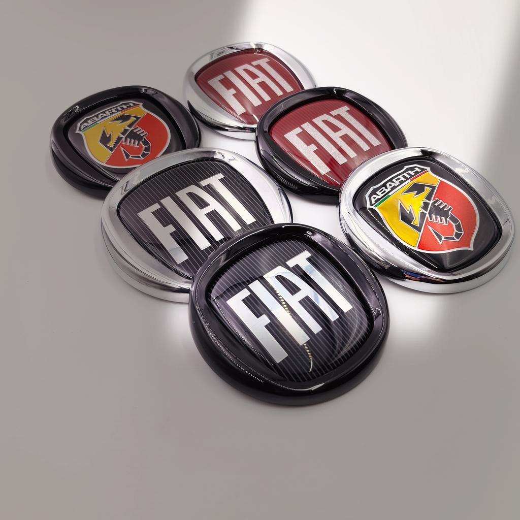 Car emblem 85mm 8.5cm Car Front Hood Emblem badge Rear Trunk Emblem Badge Front Hood Rear Emblem for fiat 500 Abarth