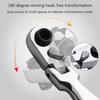 1/4 Inch Mini Ratchet Wrench Screwdriver Vanadium Steel 1 Socket In Batch Reversible 2 Socket Wrench Teeth Quick 72 R1u6