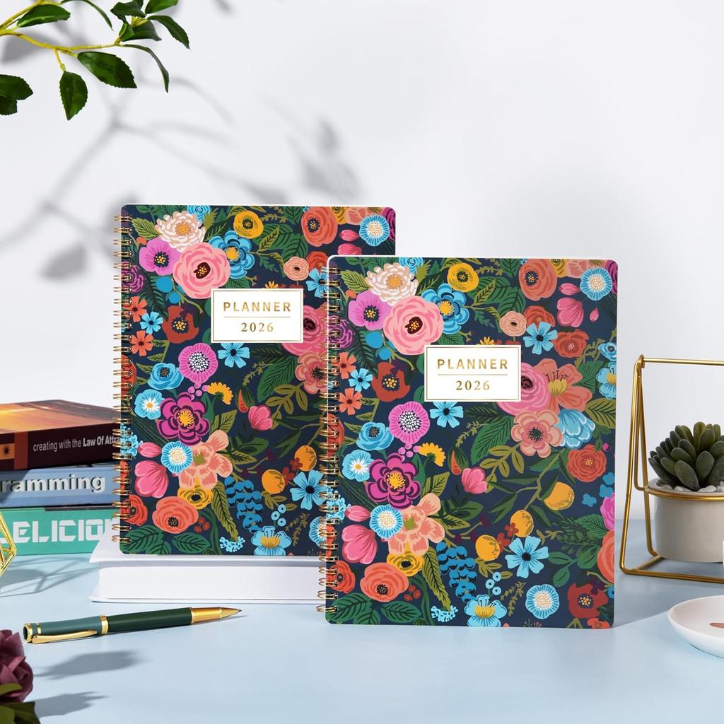 2026 Planner - 2026 Planner Weekly and Monthly, Jan. 2026 - Dec. 2026, Calendar Planners 2026, 9" x 11", Premium Paper, Twin-wire Binding