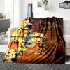 1Pc Minions Christmas Celebration Blanket Soft Throw Blanket For Home Bedroom Bed Sofa Travel Office Solid Christmas Blanket