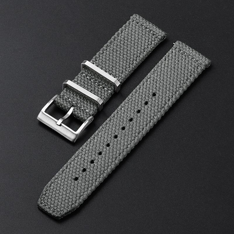 Nylon-Uhrenarmbänder 20mm 22mm für Seiko Armband für Herren Militärisch Lässig Armee Sport Armband Gürtel Schnellwechsel-Stifte Armband