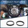 INFINAUTO Hub Centric Ring 66.1mm ID 73.1mm OD Car Wheel Hub Ring ABS Plastic Black 4pcs