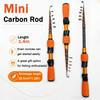 Stijlvolle Oranje Draagbare Telescopische Carbon Vaste Hengel met Comfortabel EVA Handvat voor Alle Wateren Perfect Cadeau voor Vrouwen en Meisjes